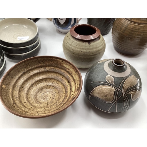 155 - Collection of Studio Pottery, Various designs and makers, see photos for details