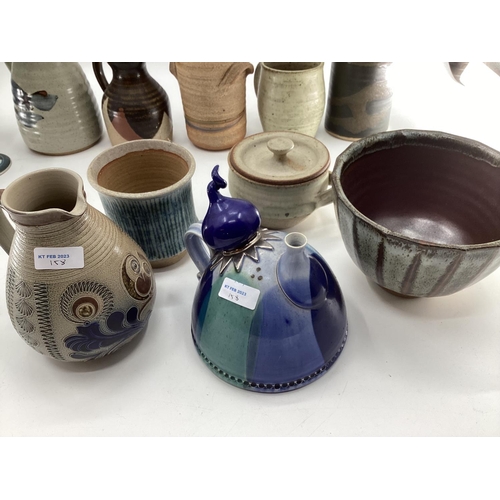 158 - Large collection of Studio pottery, various designers and makers (see photos)