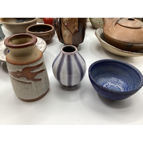 158 - Large collection of Studio pottery, various designers and makers (see photos)