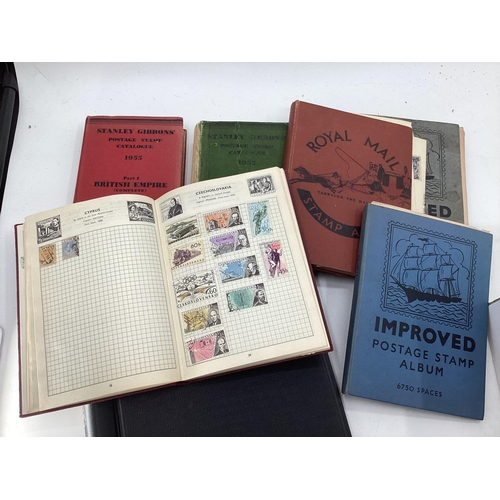 193 - A collection of GB and world stamps including several albums and unsorted kiloware