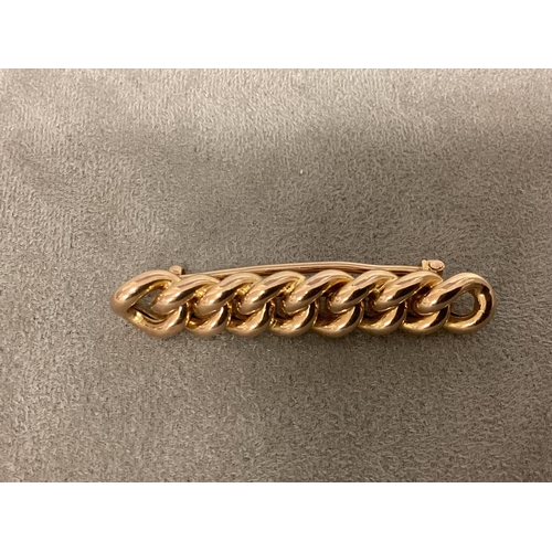 22 - A 15ct gold knot brooch 5.9g