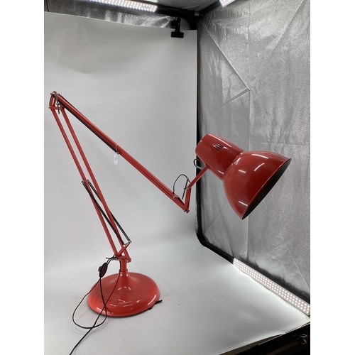 226 - A large Anglepoise style floor lamp, together with a chrome desk lamp