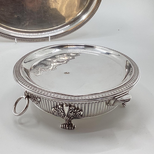 42 - A collection of silver plated and white metal table ware