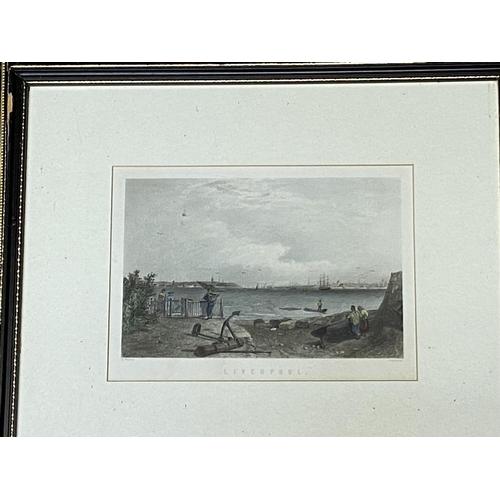 428 - Large quantity of framed and glazed architectural prints, harbour, shipping, factory scenes, many of... 