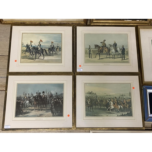 430 - Quantity of framed and glazed prints to include Two Russell Flint Prints,  floral Joseph Nigg, milit... 