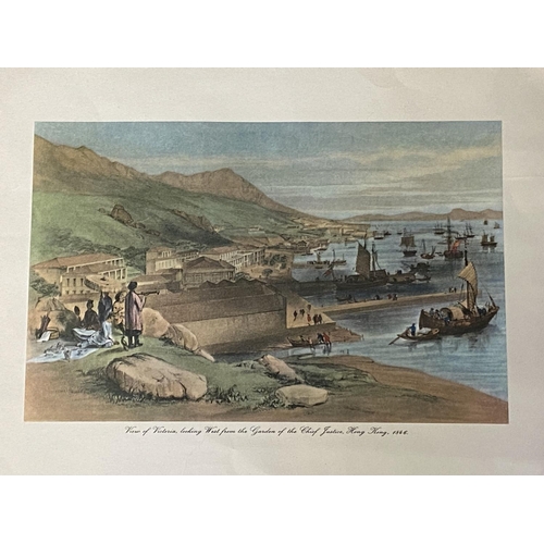 432 - 12 lithographs of Hong Kong, each in its original paper brown envelope, with printed title and descr... 