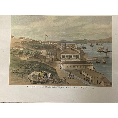 432 - 12 lithographs of Hong Kong, each in its original paper brown envelope, with printed title and descr... 