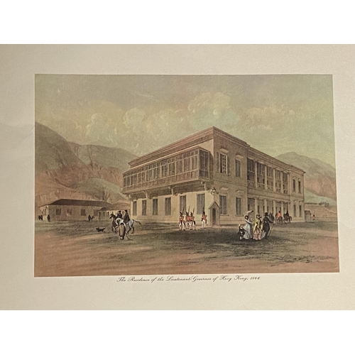 432 - 12 lithographs of Hong Kong, each in its original paper brown envelope, with printed title and descr... 