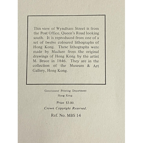 432 - 12 lithographs of Hong Kong, each in its original paper brown envelope, with printed title and descr... 