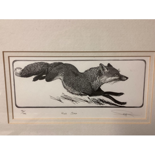 440 - Collection of Woodcut prints, together with some black and white etching prints of fox and hare, som... 