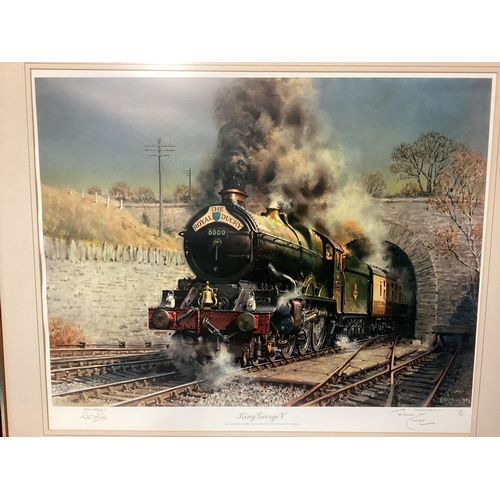 442 - Collection of Railway related original pictures and prints, to include Frederick Taylor oil on board... 