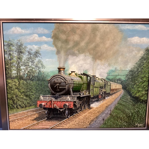 442 - Collection of Railway related original pictures and prints, to include Frederick Taylor oil on board... 