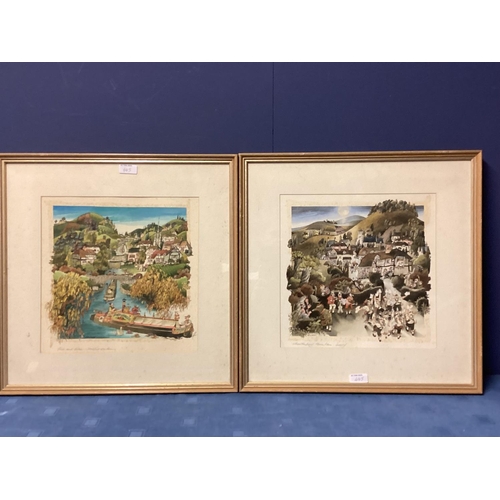 445 - Bernard Mcdonald, C20th, watercolour on paper, together with numerous original artwork and prints, v... 