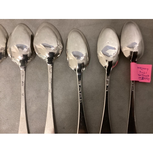 80 - A collection of C18th and later spoons, to include a set of four Irish examples, Hester Bateman etc,... 