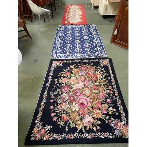 338 - Three soft rugs/throws, see images for details