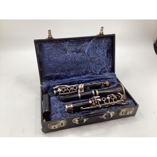 161 - A cased clarinet, as found, see images for detail