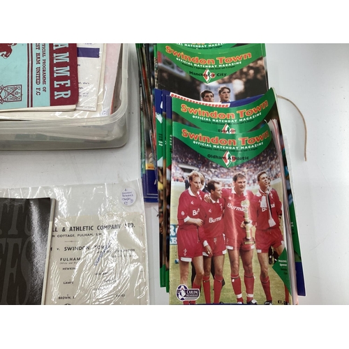 162 - Football Memorabilia, including Swindon Town programmes etc, see images for details