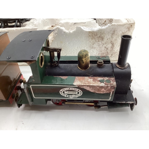 133 - Original vintage mamod live steam O guage boxed RS1 trainset and log loader set  in original but wor... 