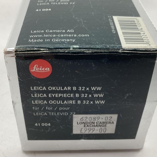 139 - Leica, B22 WW Ocular eye piece, unused in box and case