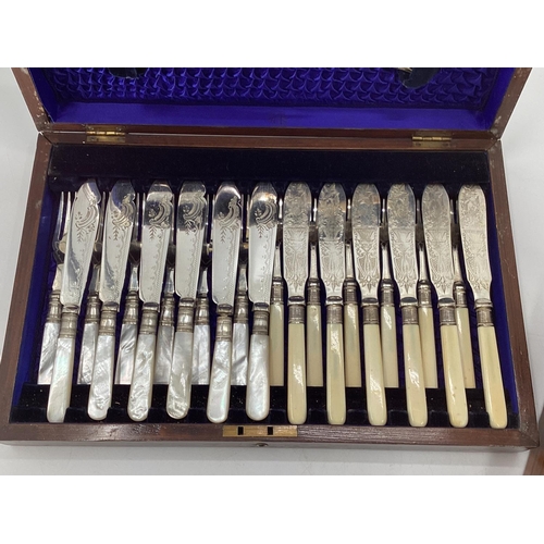 15 - A collection of silver plated wares to include boxed cutlery sets and other items