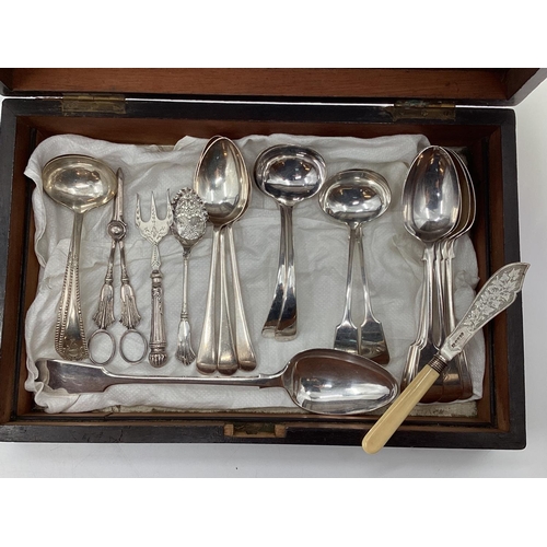 15 - A collection of silver plated wares to include boxed cutlery sets and other items