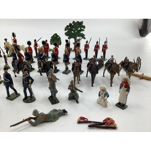 157 - A Collection of hand painted cast lead soldiers from 