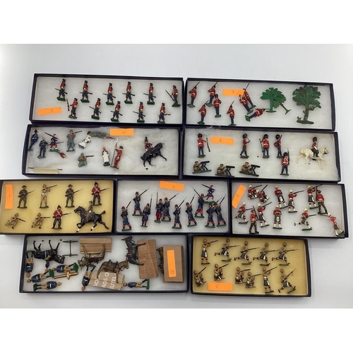 157 - A Collection of hand painted cast lead soldiers from 