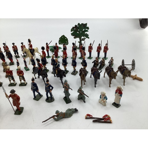 157 - A Collection of hand painted cast lead soldiers from 