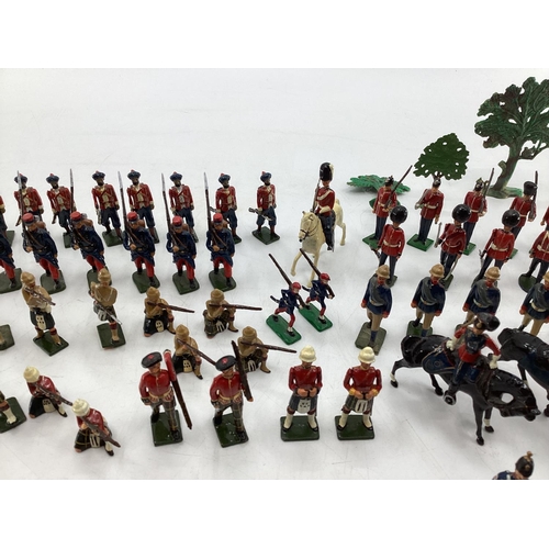 157 - A Collection of hand painted cast lead soldiers from 