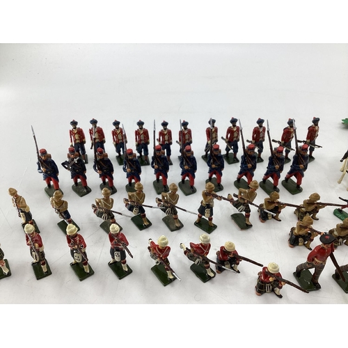 157 - A Collection of hand painted cast lead soldiers from 