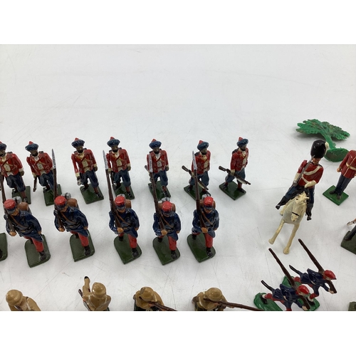 157 - A Collection of hand painted cast lead soldiers from 