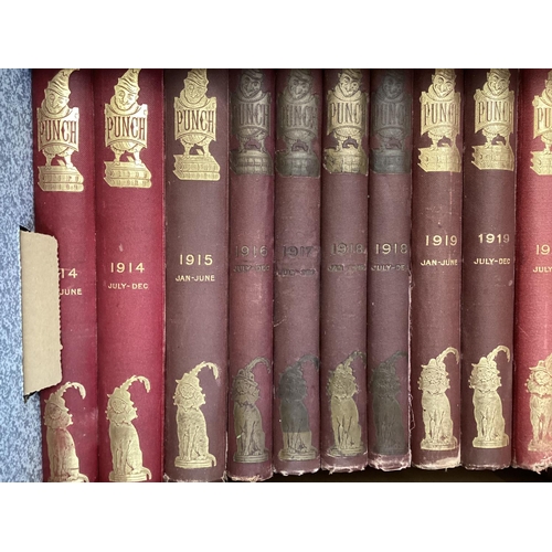 201 - A near complete run of bound Punch magazines approximately 178 bound volumes dating from 1841 to 195... 