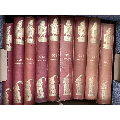 201 - A near complete run of bound Punch magazines approximately 178 bound volumes dating from 1841 to 195... 