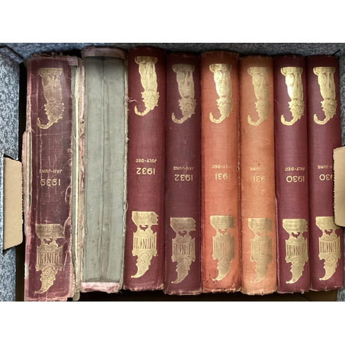 201 - A near complete run of bound Punch magazines approximately 178 bound volumes dating from 1841 to 195... 