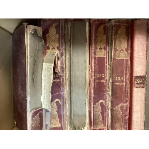 201 - A near complete run of bound Punch magazines approximately 178 bound volumes dating from 1841 to 195... 