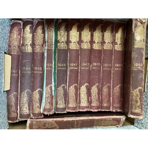 201 - A near complete run of bound Punch magazines approximately 178 bound volumes dating from 1841 to 195... 