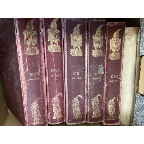 201 - A near complete run of bound Punch magazines approximately 178 bound volumes dating from 1841 to 195... 