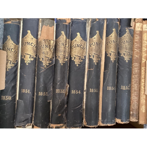 201 - A near complete run of bound Punch magazines approximately 178 bound volumes dating from 1841 to 195... 