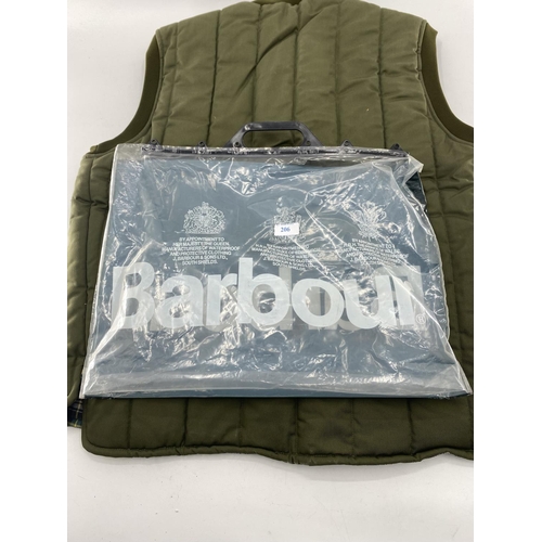 206 - Barbour sleeveless body warmer, size Large, unworn in original Barbour bag