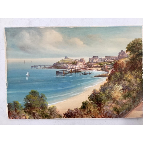 99 - L M Avondale (xx) watercolour on board of Tenby harbour , plus one similar