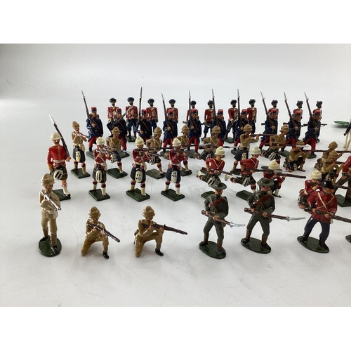 255 - A Collection of hand painted cast lead soldiers from 