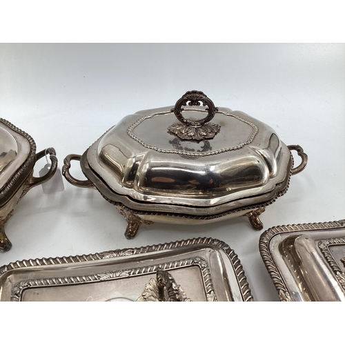 10 - A large collection of silver plated wares