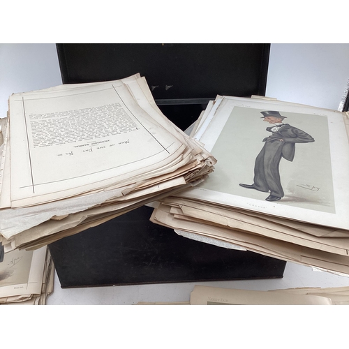 100 - Large collection of vanity fair prints in three metal deed boxes, APPROX 1584 OF THEM. In the Books,... 