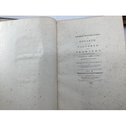 119 - Collection of C19th/C20th book to include Island's Hogarth Volume 1,  The British Printer Volume 2, ... 