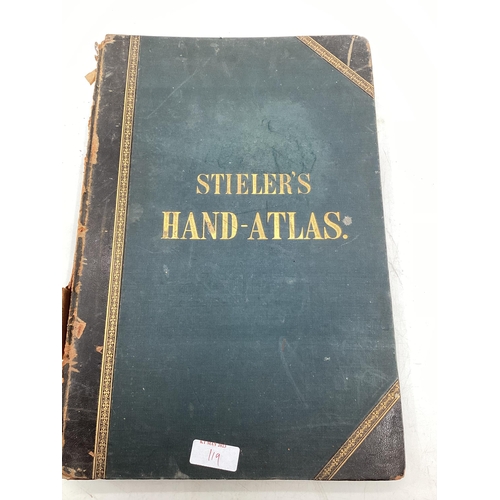 119 - Collection of C19th/C20th book to include Island's Hogarth Volume 1,  The British Printer Volume 2, ... 