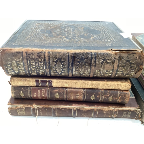 119 - Collection of C19th/C20th book to include Island's Hogarth Volume 1,  The British Printer Volume 2, ... 