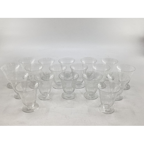 170 - Baccarat, a large collection of matching glassware to include a large bowl, two jugs and other items