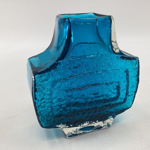 182 - STYLE OF Geoffrey Baxter (British 1922-1985) for Whitefriars. TV vase in the Kingfisher colourway, c... 