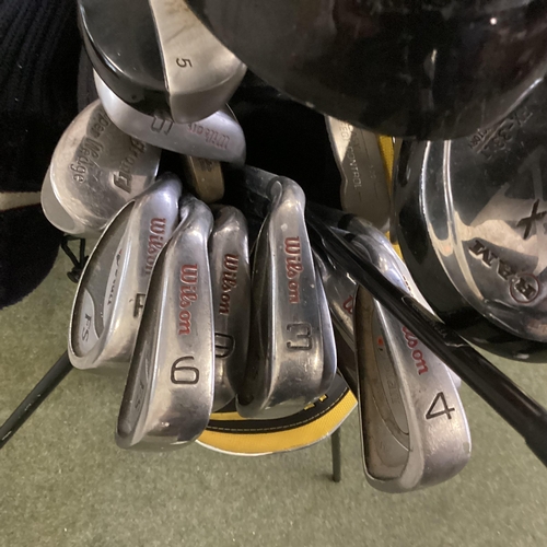 187 - A quantity of golf clubs (for left hand players), as found