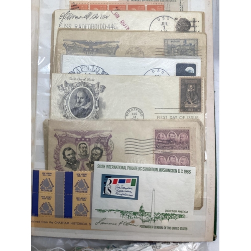 246 - A collection of late C19th early C20th World stamps to include a good collection of early American e... 